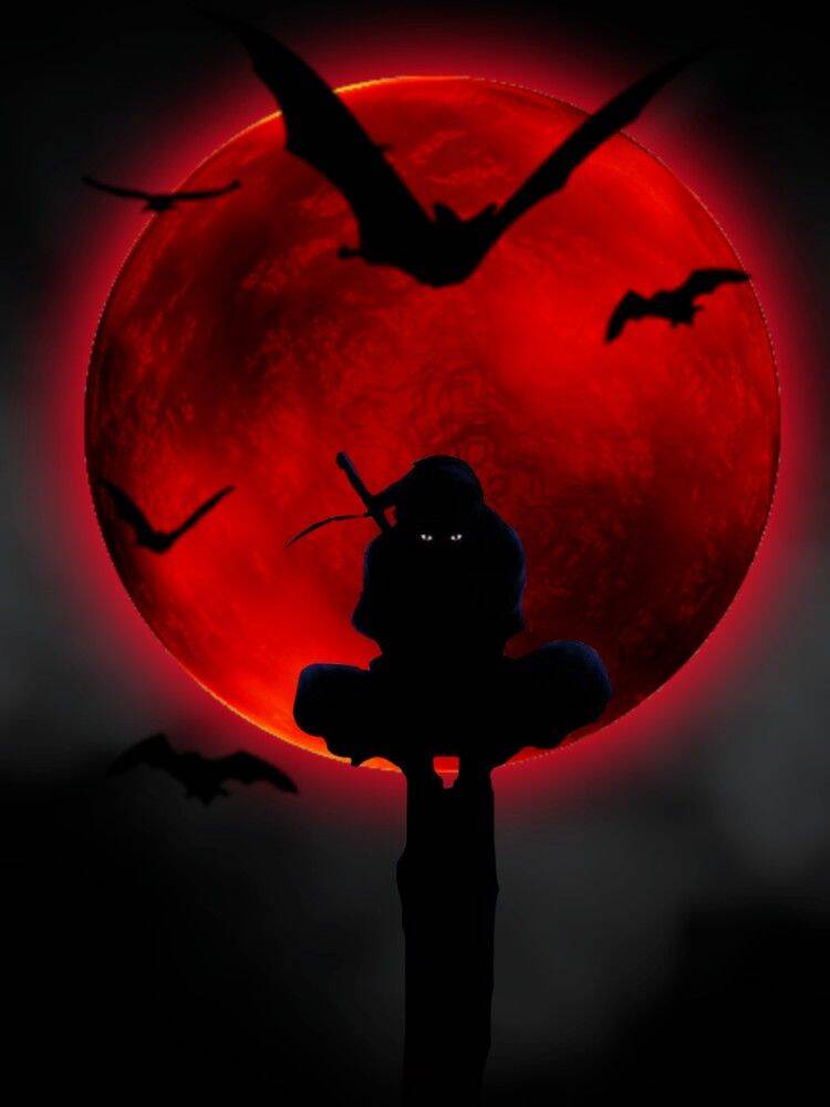 Itachi Uchiha pfp Profile Picture Blood Moon Silhouette
