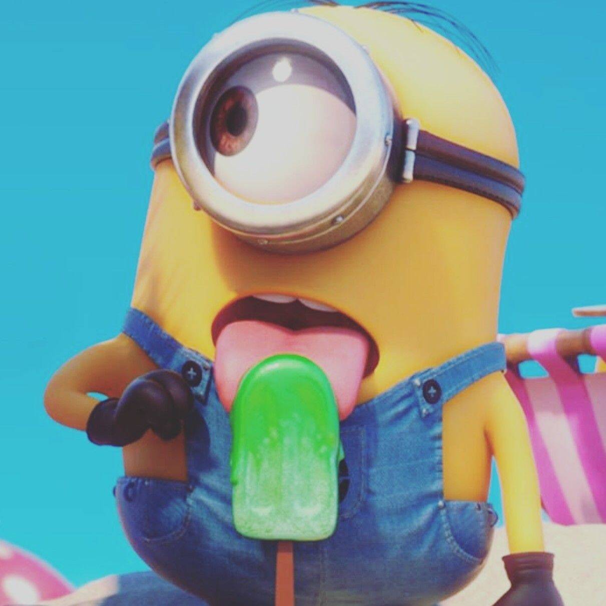 Minion pfp Profile Picture One Eyed Minion with Popsicle