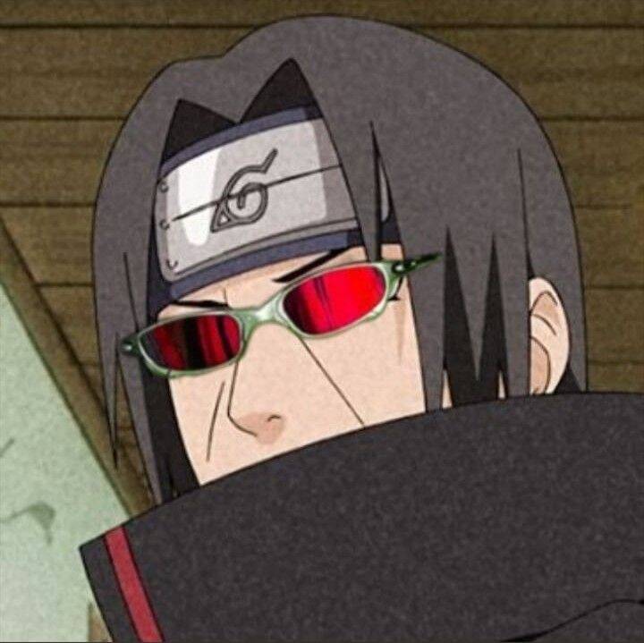 Itachi Uchiha pfp Profile Picture with Red Sunglasses