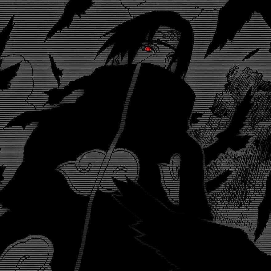 Itachi Uchiha pfp Profile Picture Dark Aesthetic with Sharingan