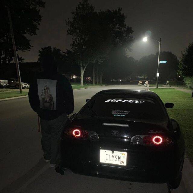 Cool Black Toyota Supra Car pfp Profile Picture