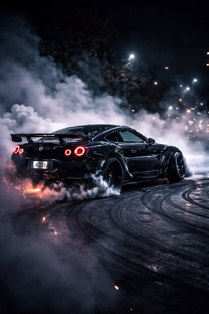 Nissan GT R R35 Black Drift Car pfp Profile Picture