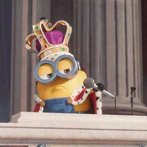 Minion pfp Profile Picture King Minion with Crown and Microphone