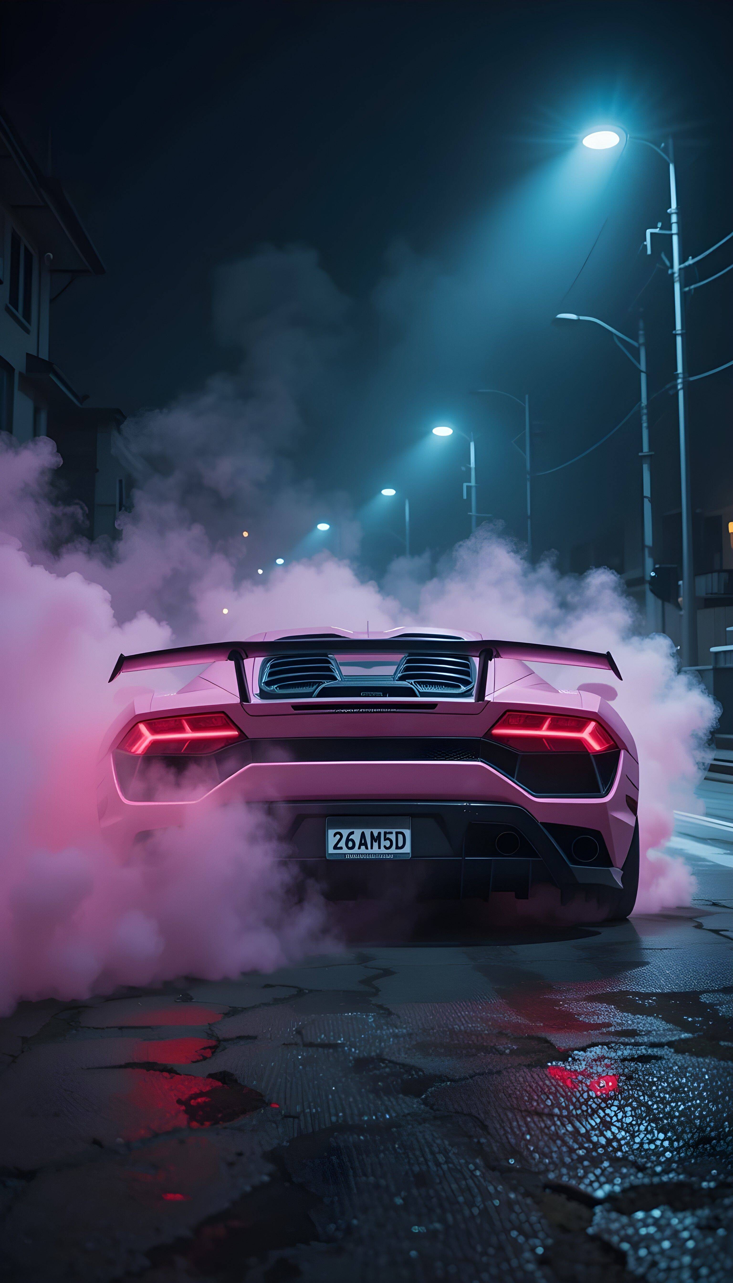 Car pfp Profile Picture Stylish Sports Car with Smoke