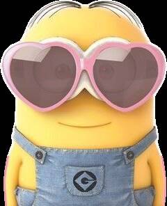 Minion pfp Profile Picture Cute Minion with Heart Shaped Sunglasses