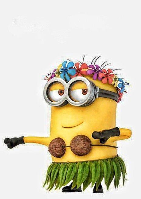 Minion pfp Profile Picture Hula Dancing Minion with Flower Crown