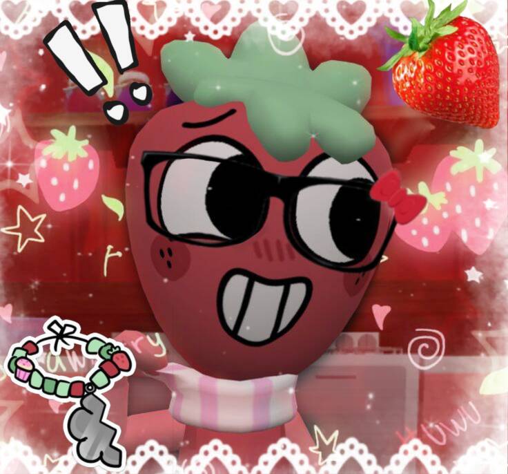 Dandy’s World pfp Profile Picture Strawberry Toon