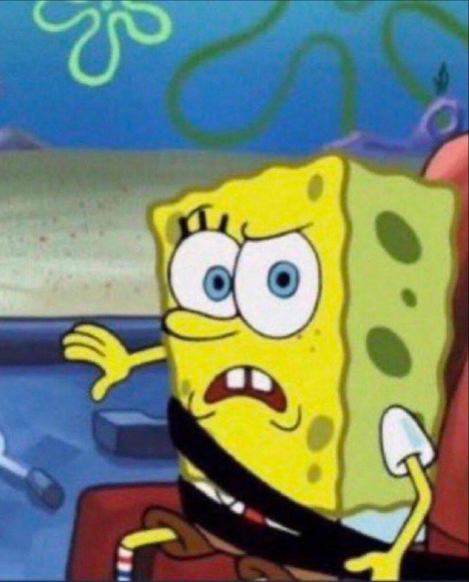 Spongebob pfp Profile Picture Surprised Face in Boat