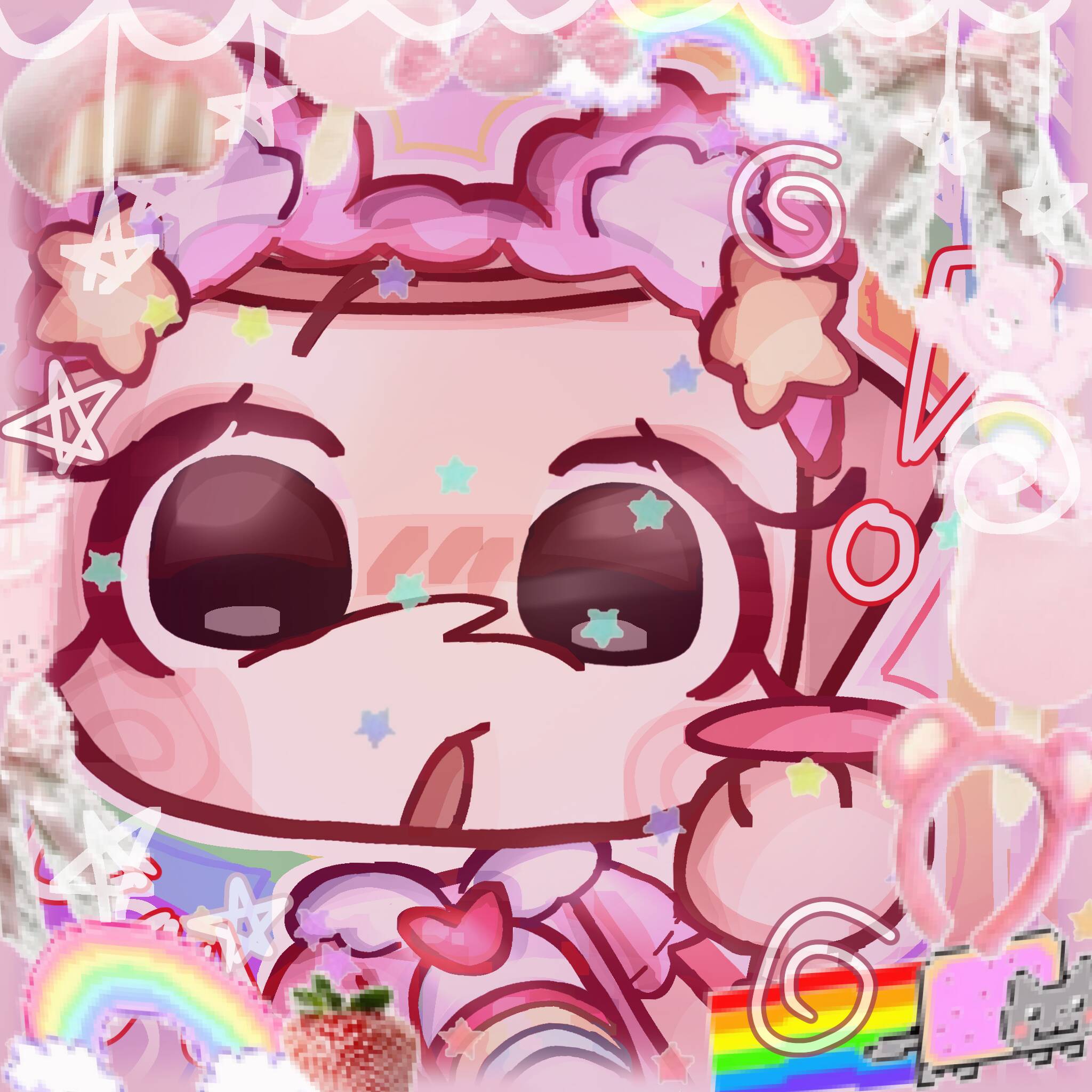 Dandy’s World pfp Profile Picture Rainbow Star Toon