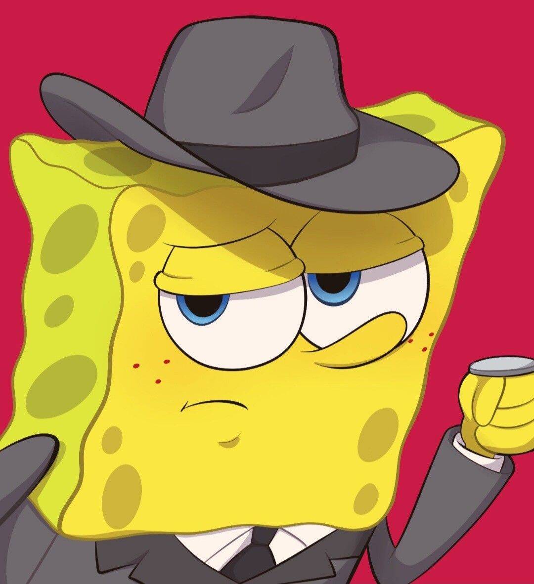 Spongebob pfp Profile Picture Cool Detective Look