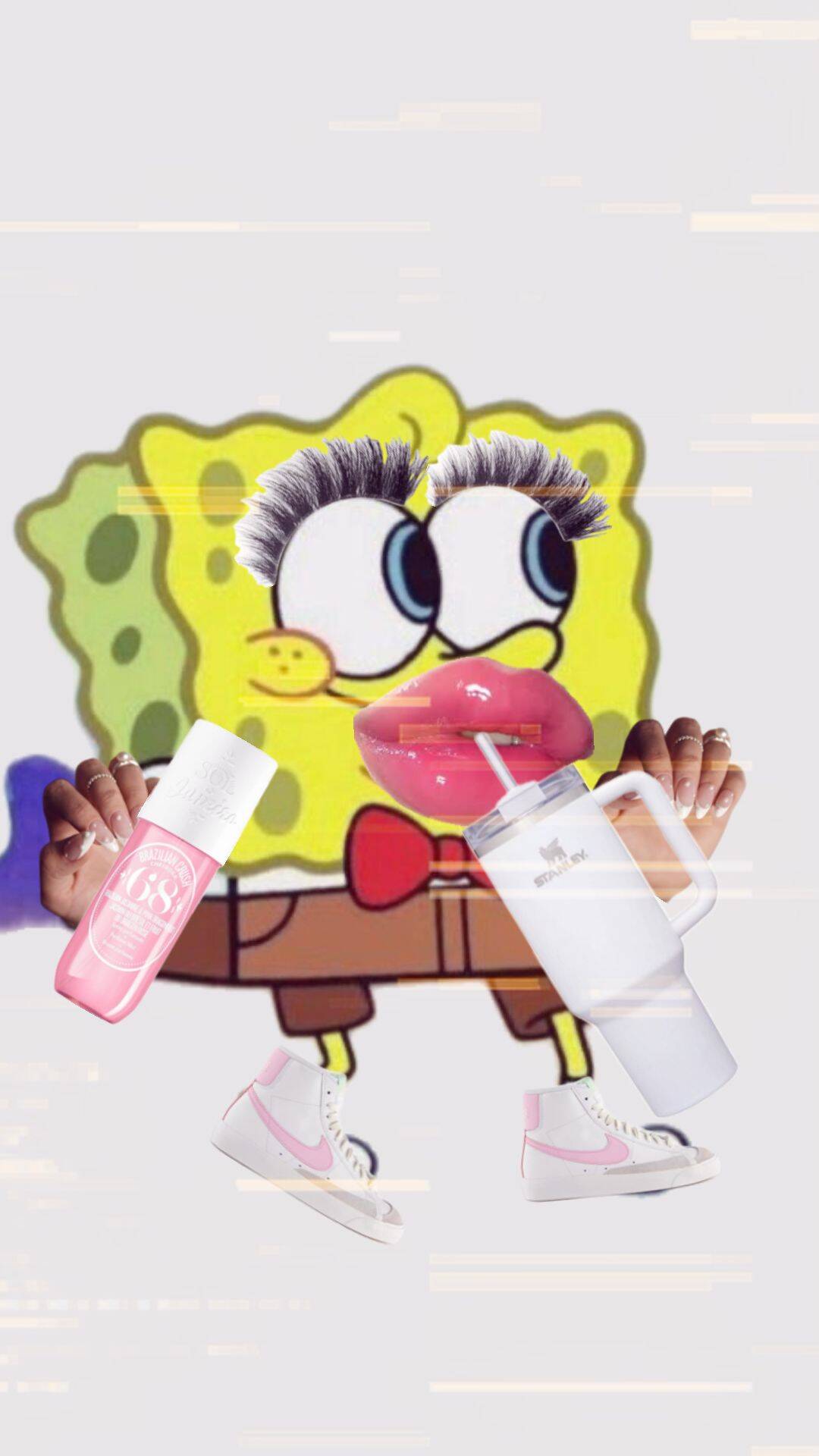 Spongebob pfp Profile Picture Funny Makeup and Accessories