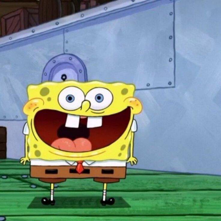 Spongebob pfp Profile Picture Happy Smiling Face