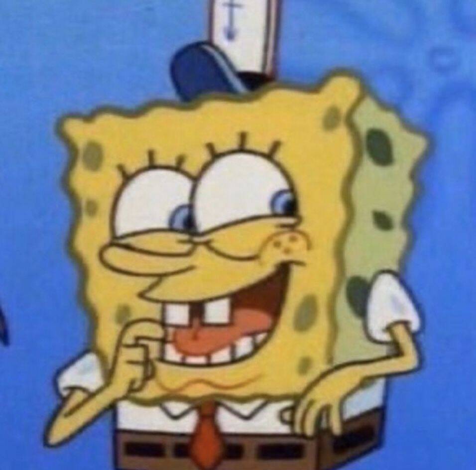 Spongebob pfp Profile Picture Mischievous Laugh
