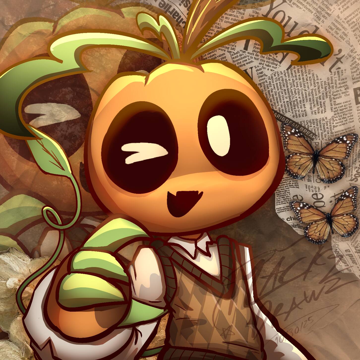 Dandy’s World pfp Profile Picture Pumpkin Toon