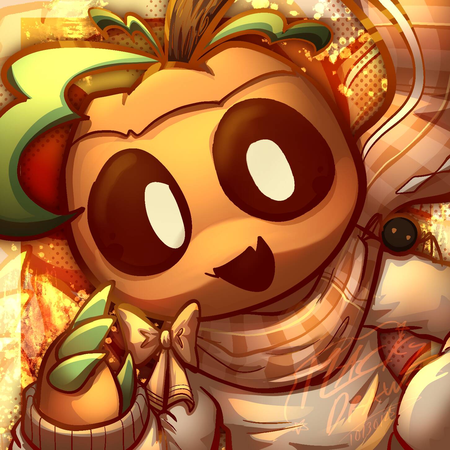 Dandy’s World pfp Profile Picture Autumn Leaf Toon