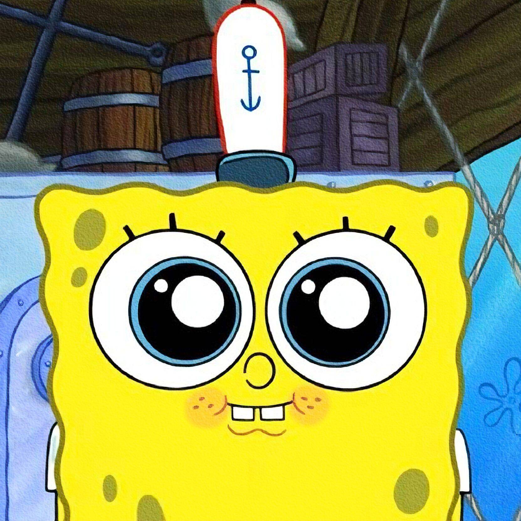 Spongebob pfp Profile Picture Adorable Sailor Hat Look