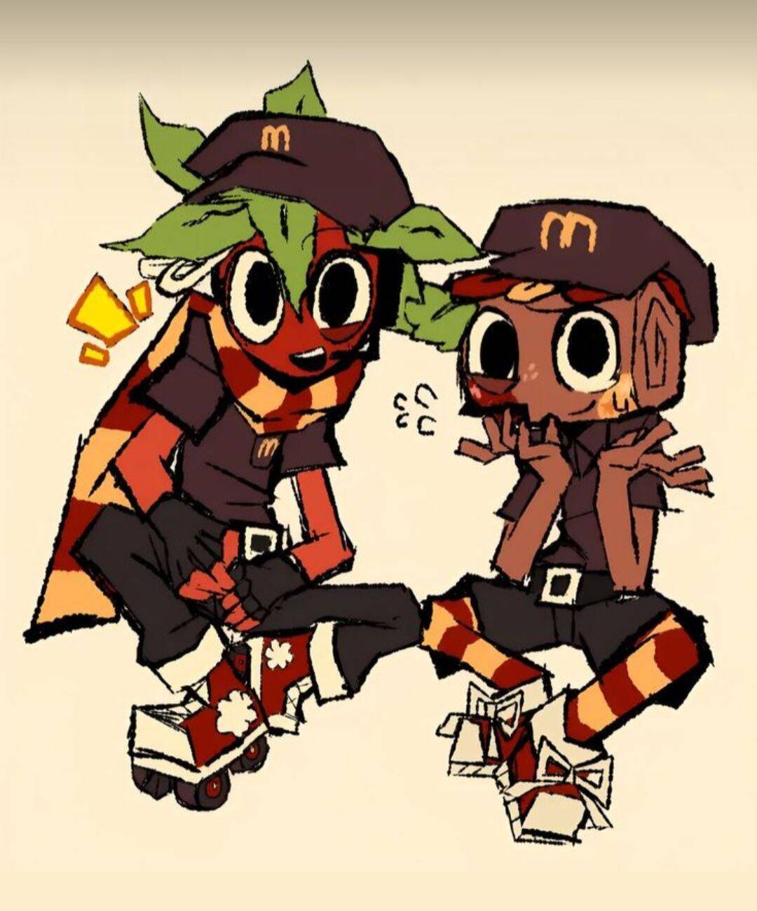 Dandy’s World pfp Profile Picture Leafy Duo Toon
