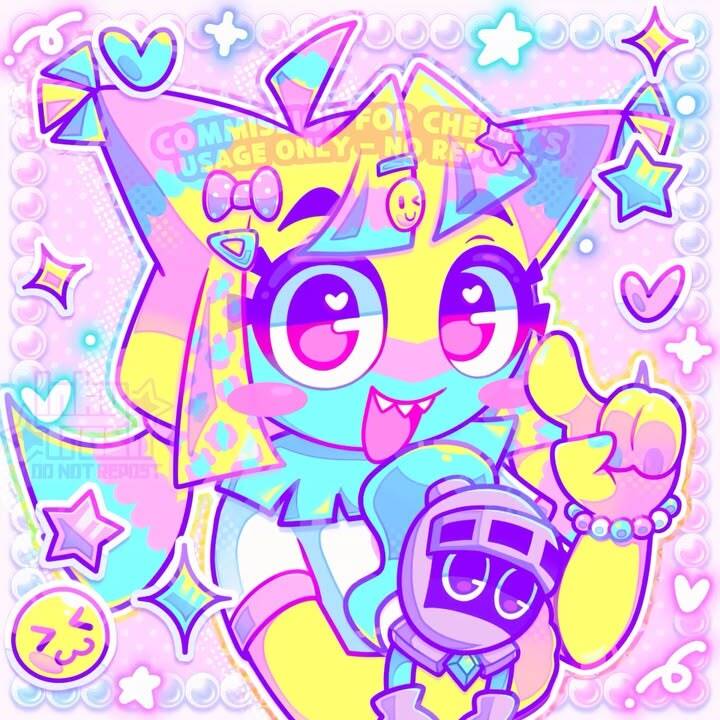 Dandy’s World pfp Profile Picture Starry Cat Toon