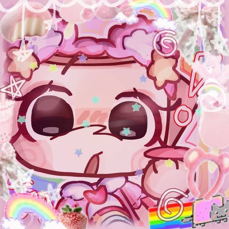 Dandy’s World pfp Profile Picture Kawaii Rainbow Toon