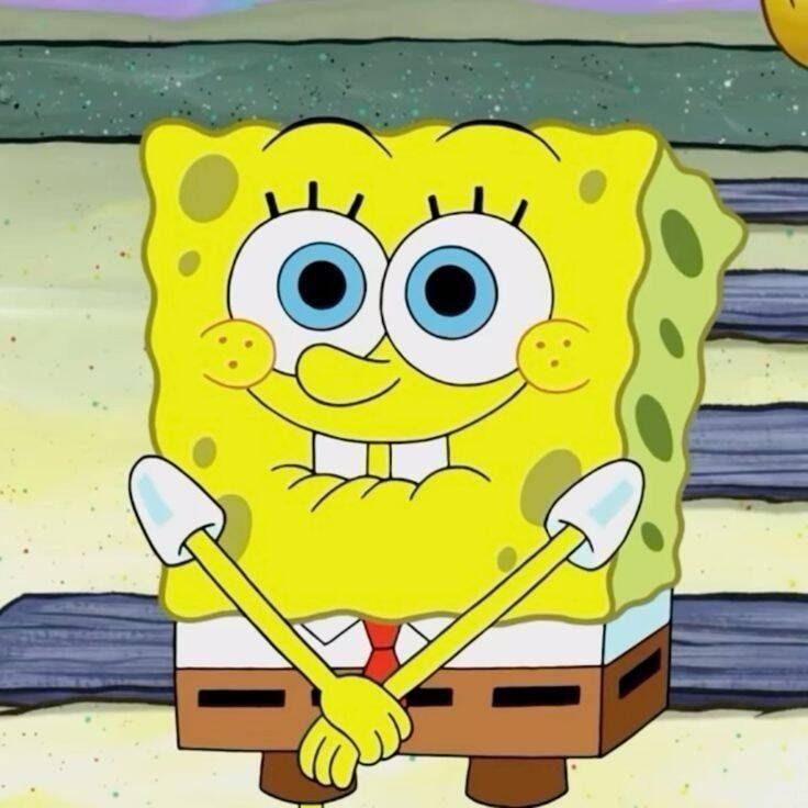 Spongebob pfp Profile Picture Cute Happy Smiling Face