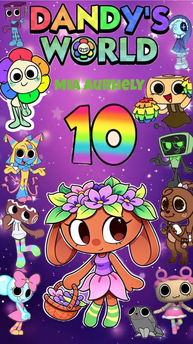 Dandy’s World pfp Profile Picture Floral Bunny Toon