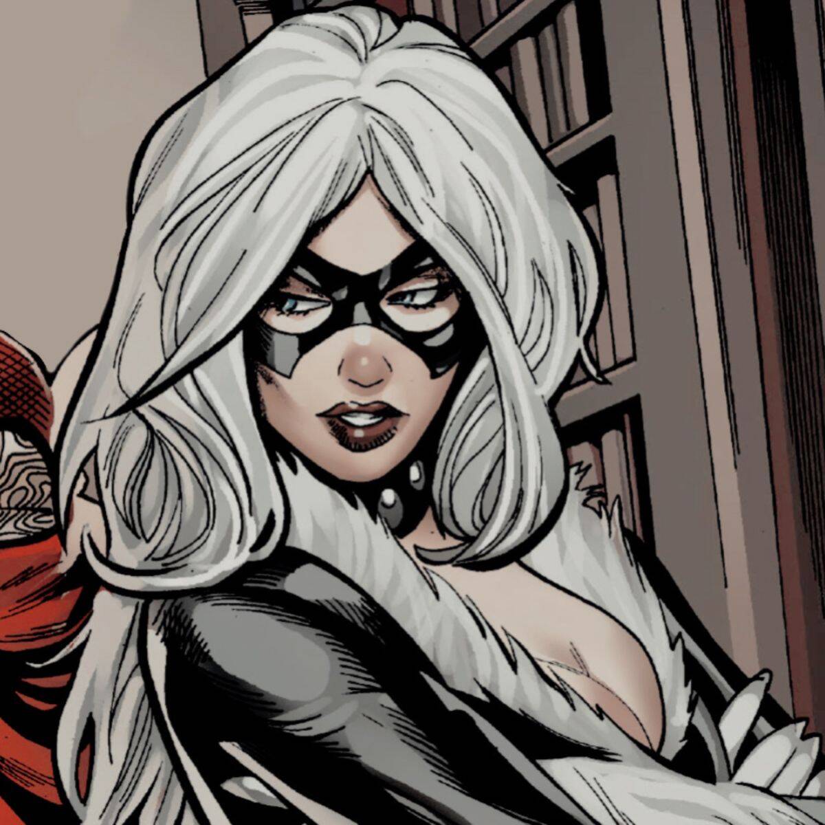 Mysterious Black Cat pfp Profile Picture with Mask