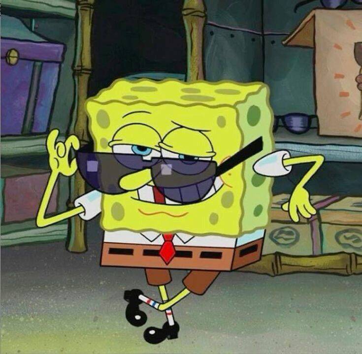 Spongebob pfp Profile Picture Cool Sunglasses Pose