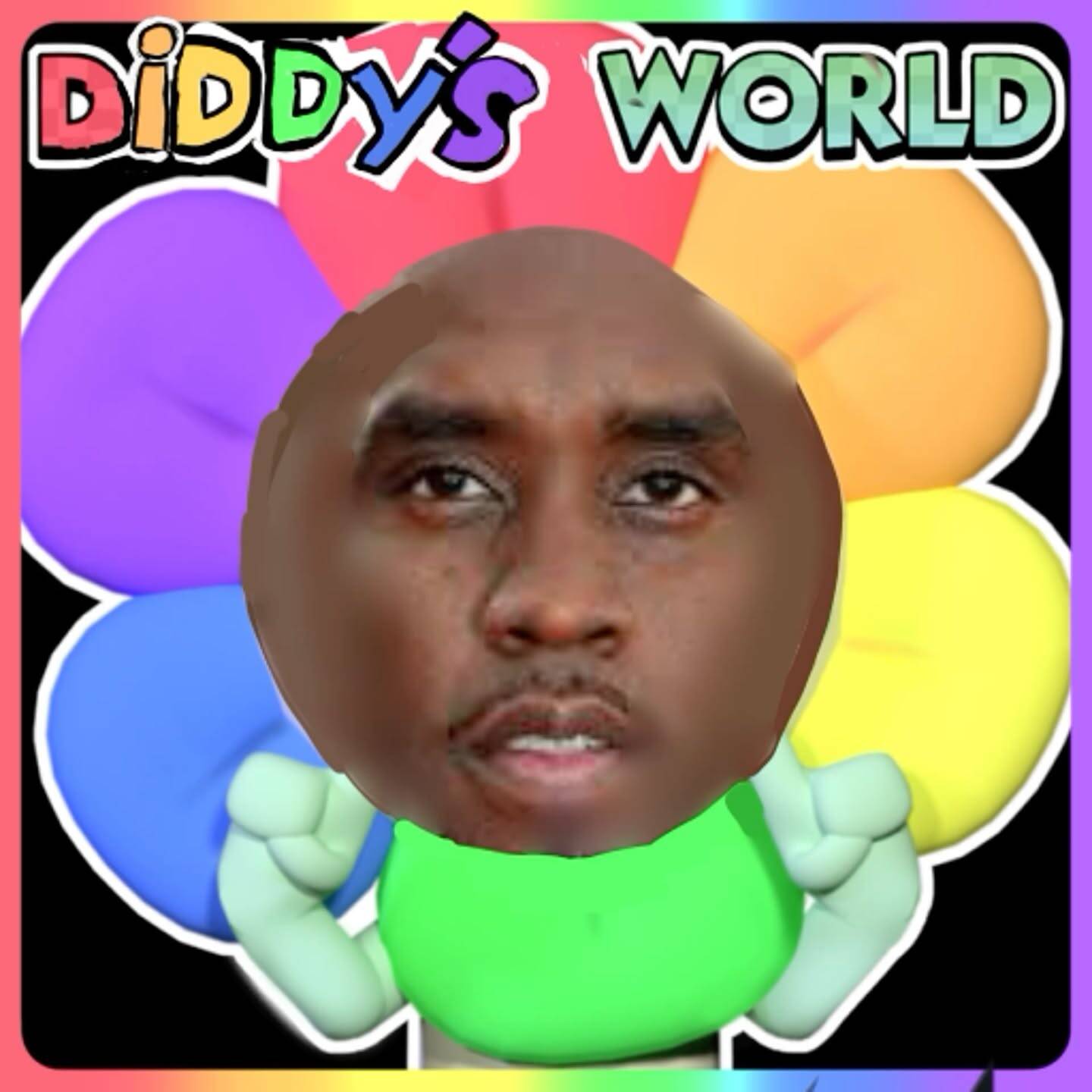 Dandy’s World pfp Profile Picture Colorful Flower Face