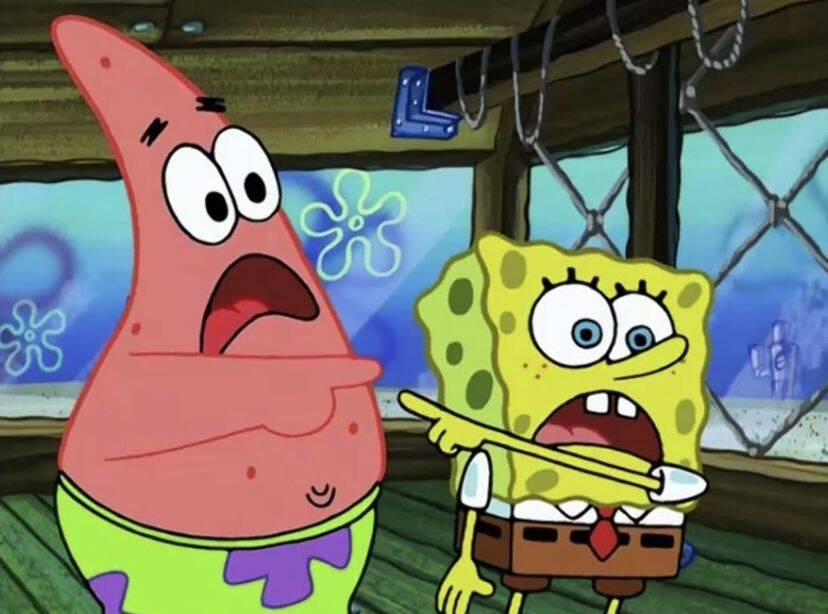 Spongebob pfp Profile Picture Surprised with Patrick