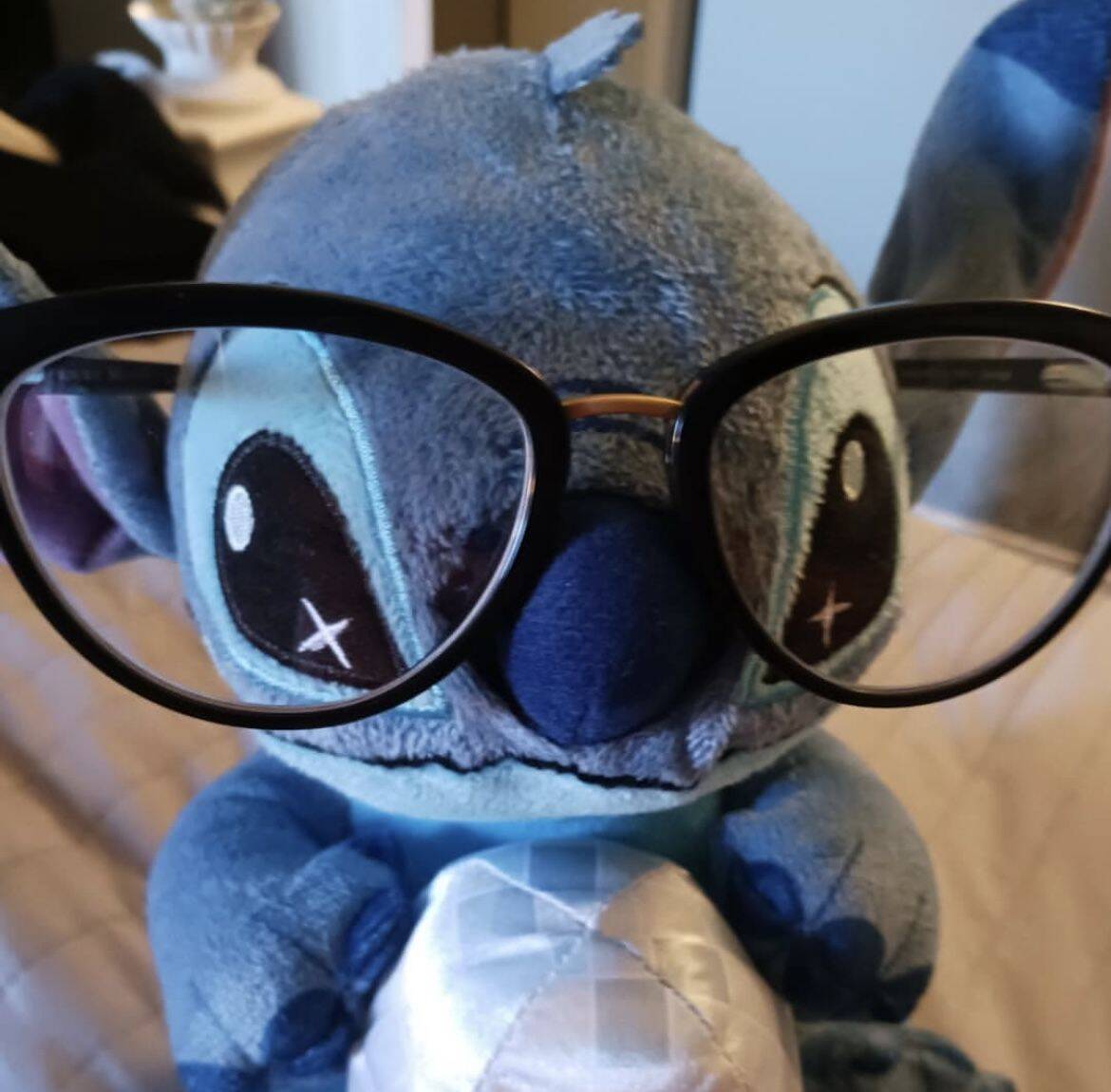 Stitch pfp Profile Picture Nerdy Glasses Cute Plush