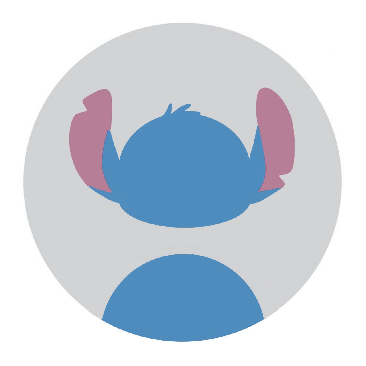Stitch pfp Profile Picture Minimalist Silhouette Design