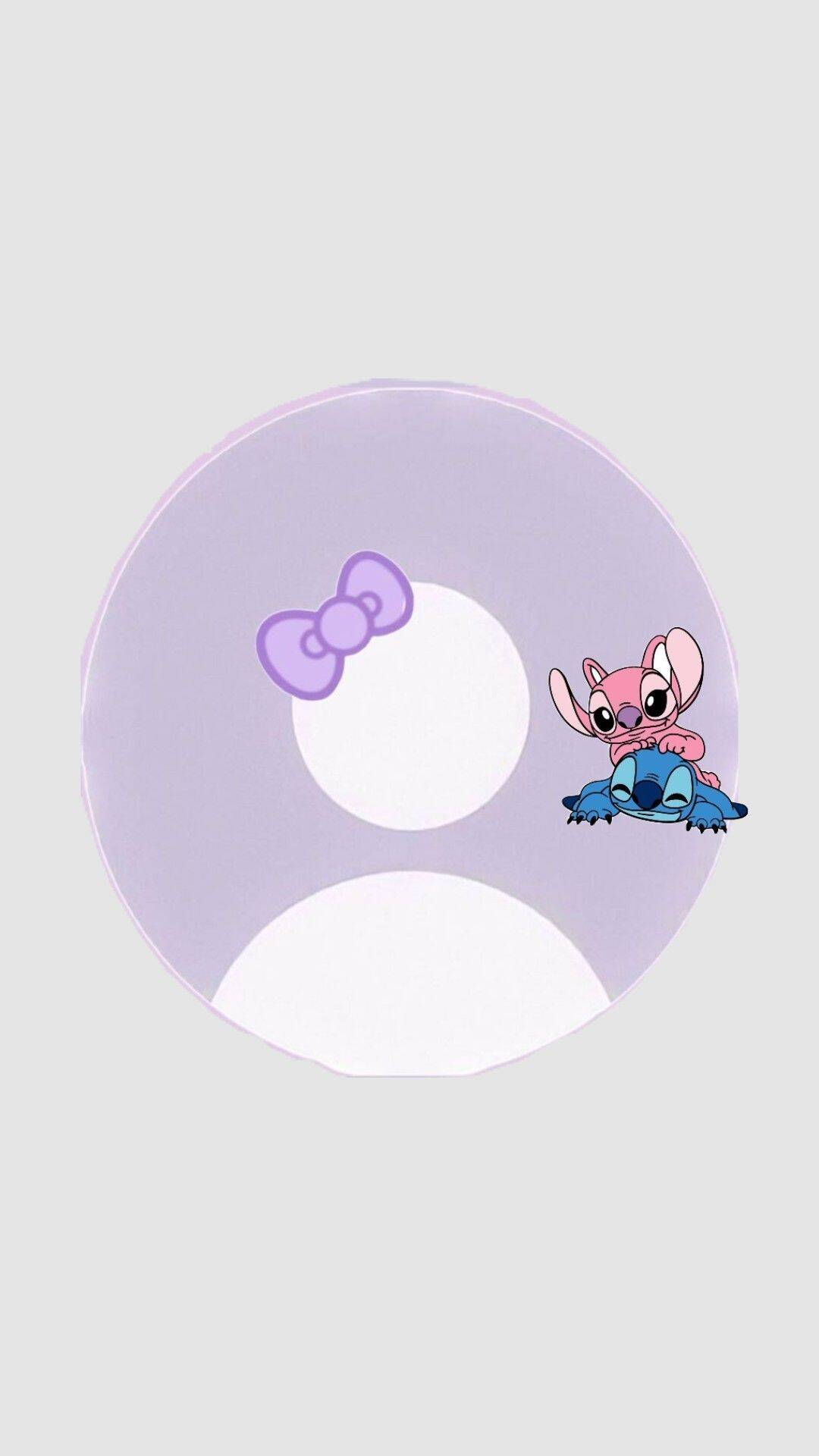 Stitch pfp Profile Picture with Cute Bow and Angel