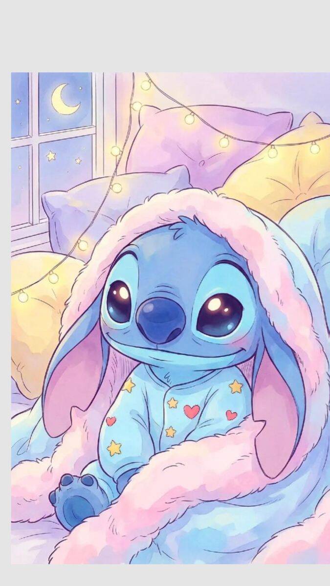 Stitch pfp Profile Picture Cozy Nighttime Snuggle