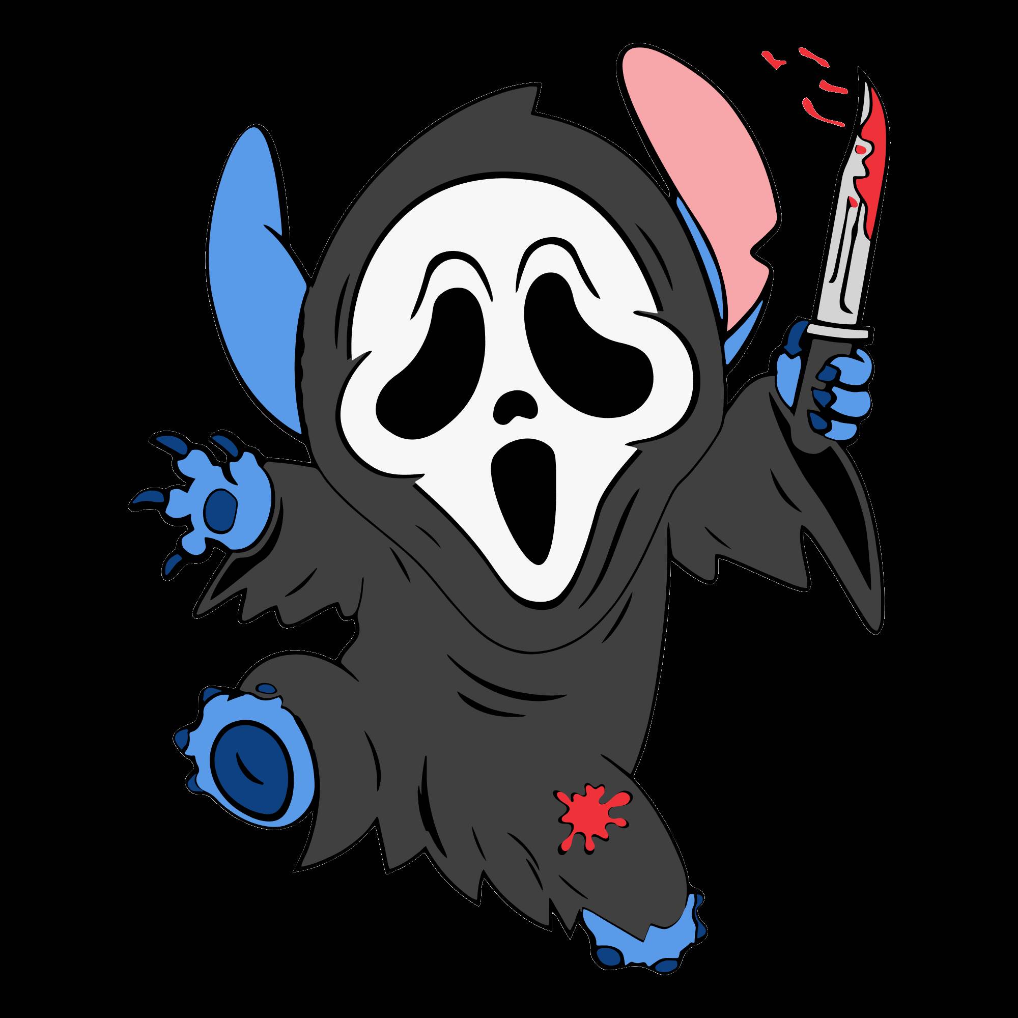 Stitch pfp Profile Picture Spooky Ghost Face
