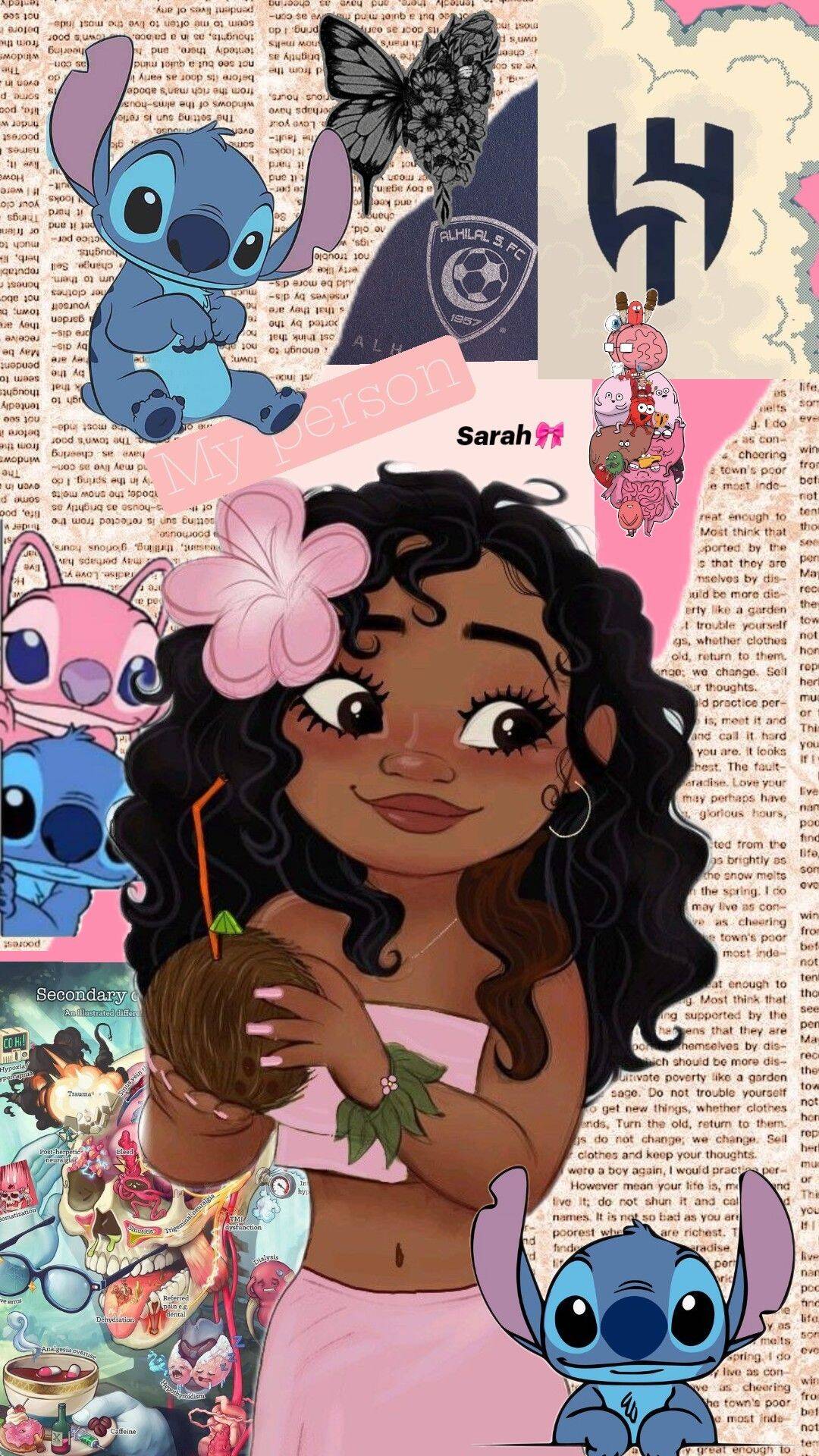 Stitch pfp Profile Picture with Tropical Vibes and Lilo