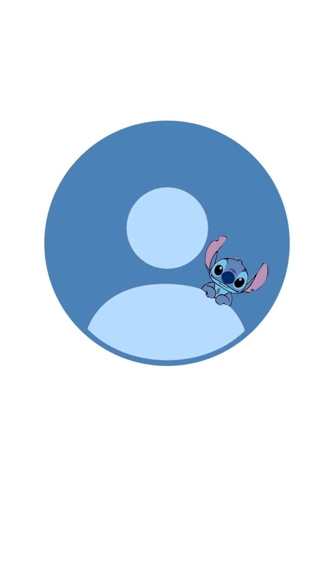 Stitch pfp Profile Picture Peeking Cute Blue Icon