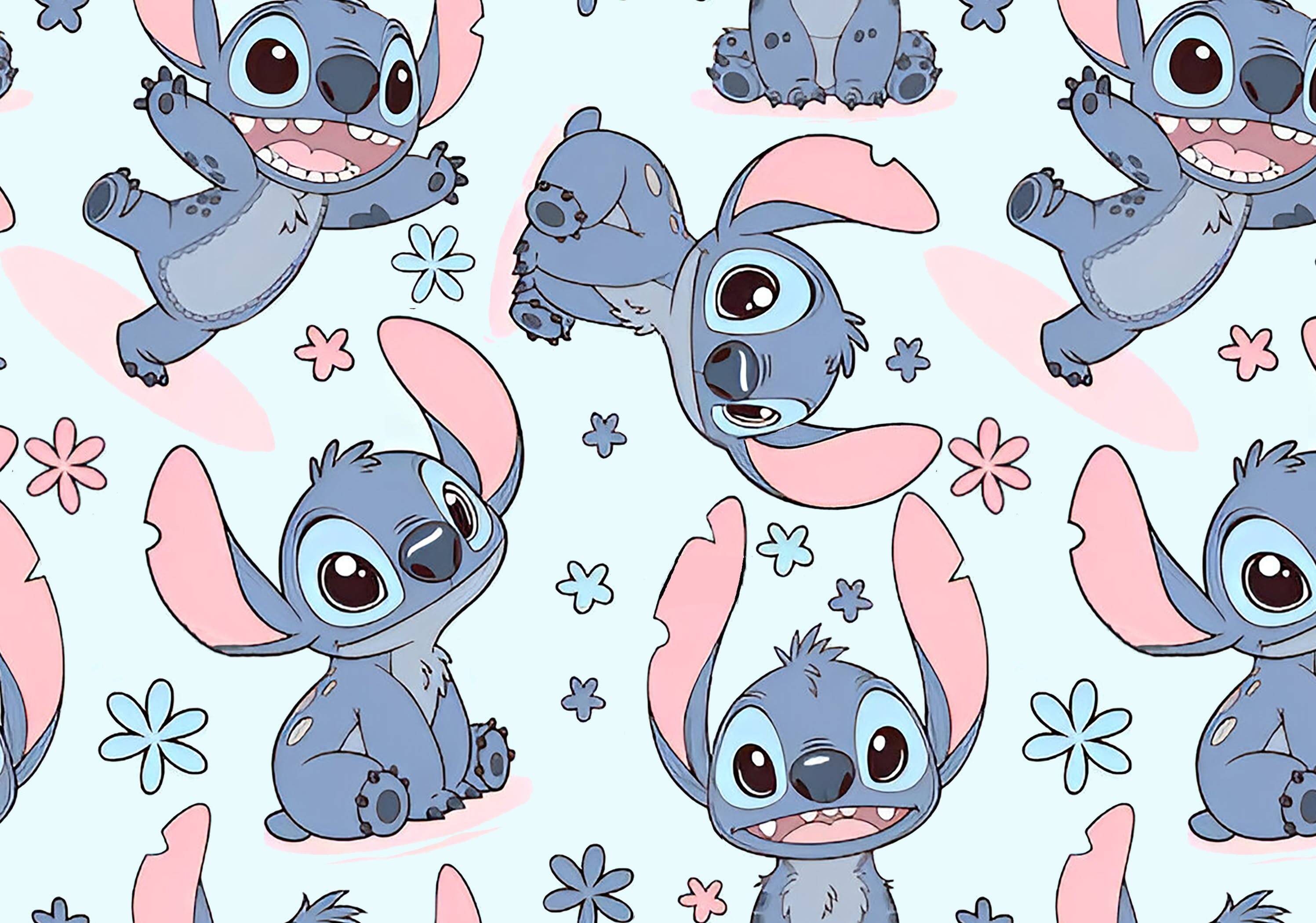 Stitch pfp Profile Picture Cute Floral Pattern