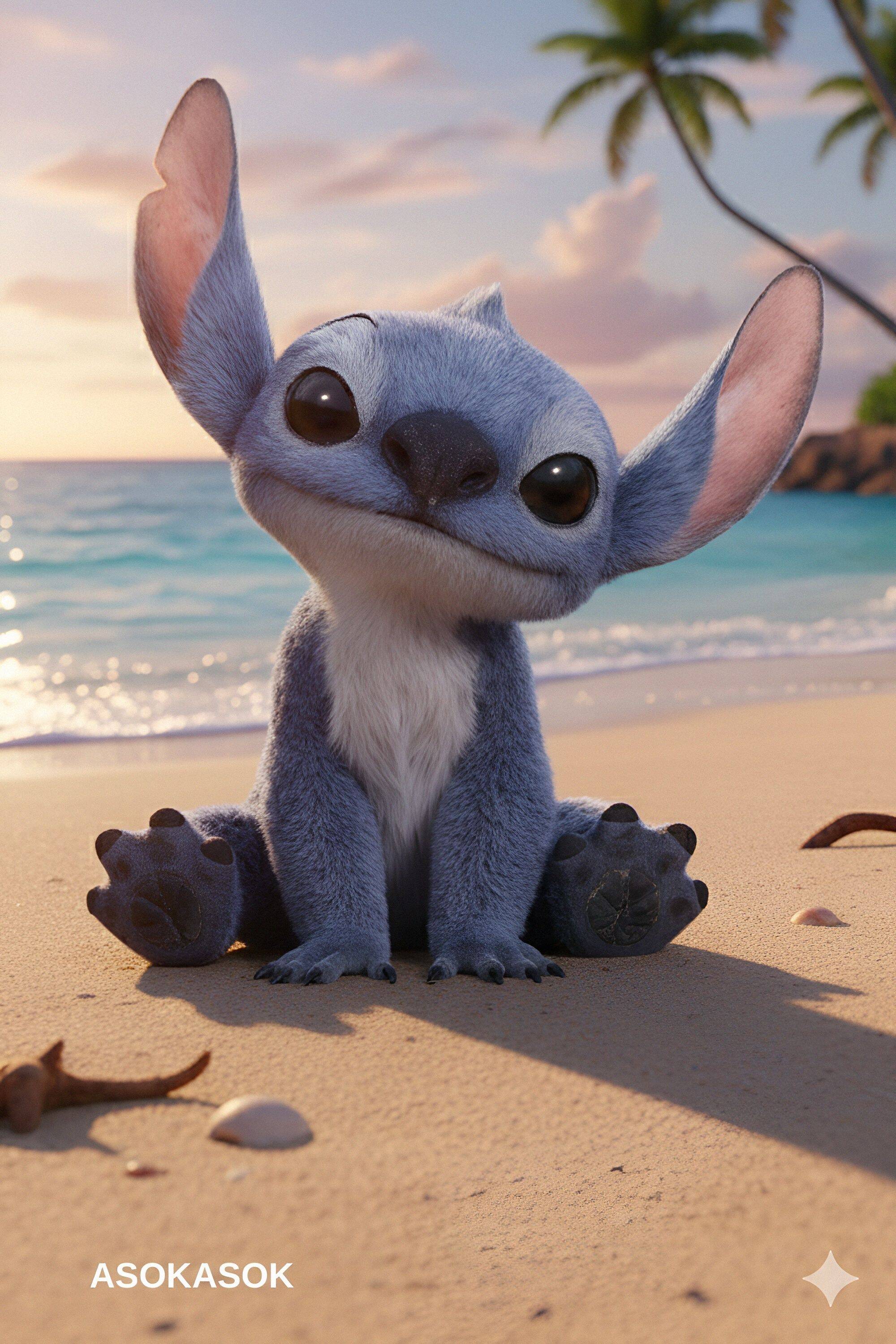 Stitch pfp Profile Picture Cute Beach Vibes
