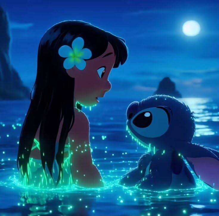 Stitch pfp Profile Picture Magical Night with Lilo