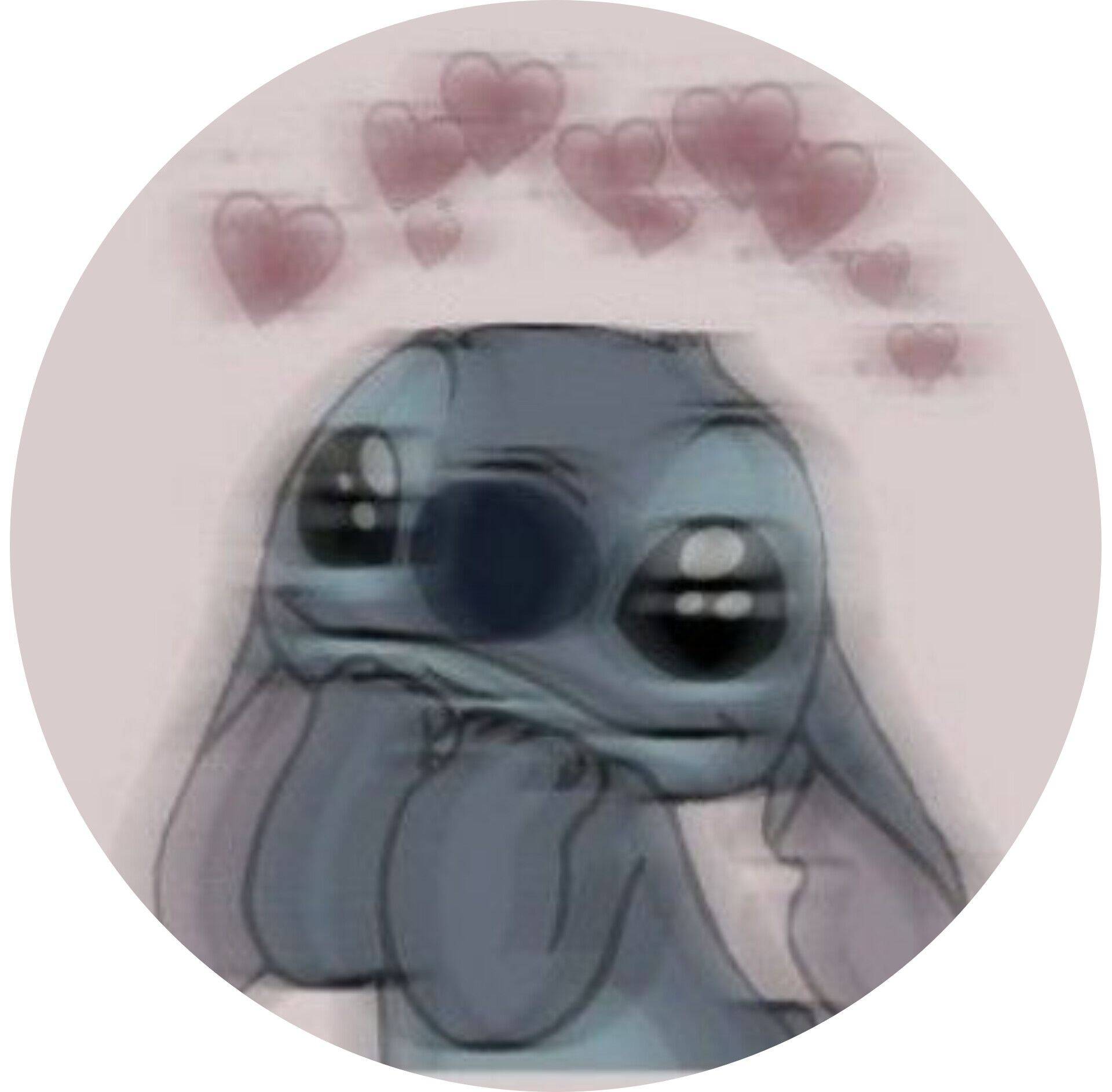 Stitch pfp Profile Picture with Heart Eyes