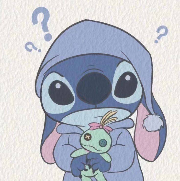 Stitch pfp Profile Picture Cute Confused Expression