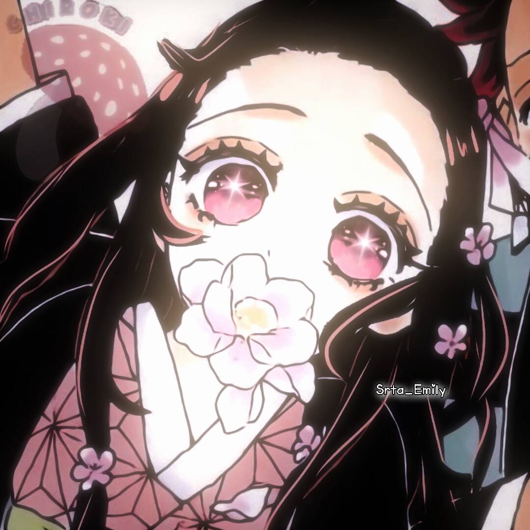 Demon Slayer pfp Profile Picture Nezuko Pink Flower