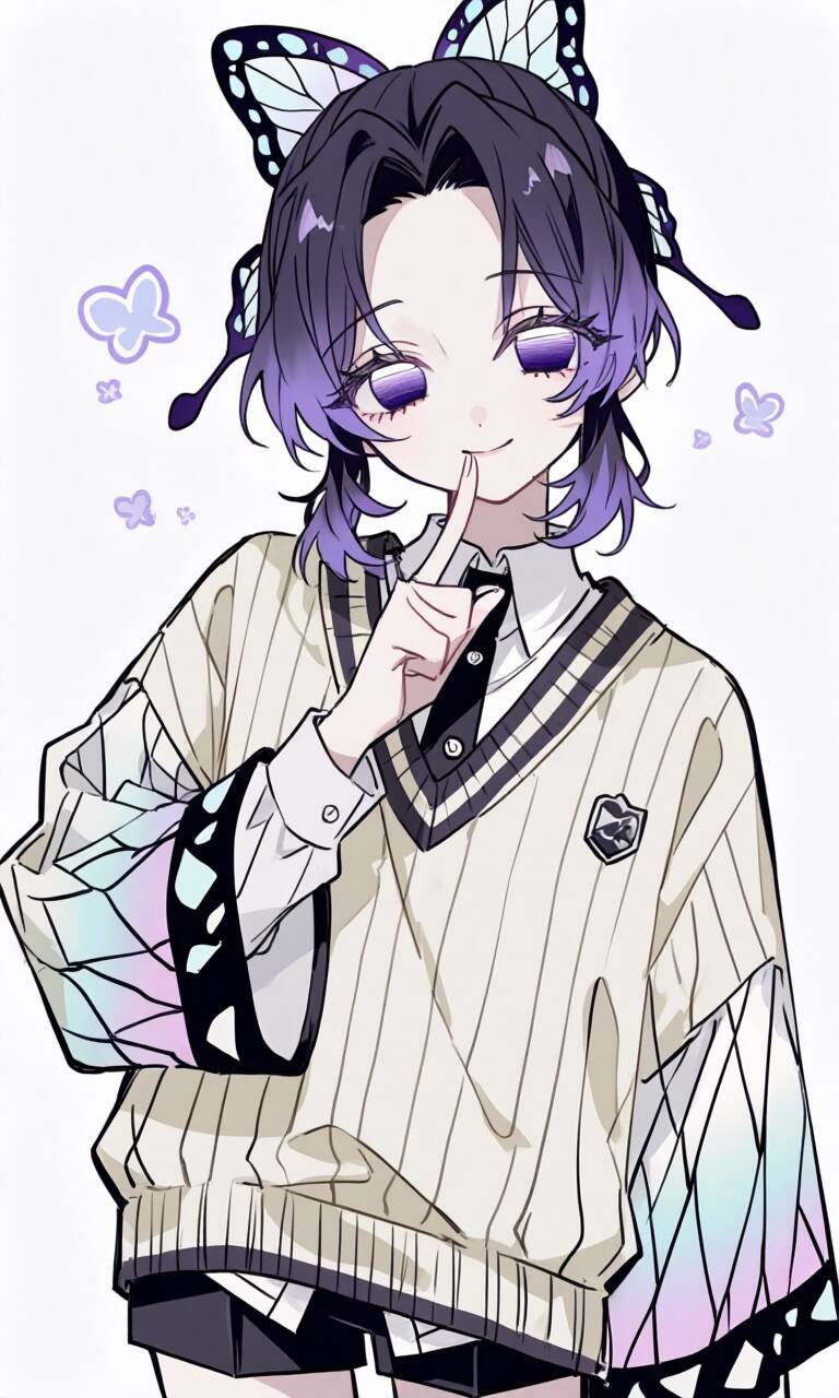 Demon Slayer pfp Profile Picture Shinobu Butterfly Aesthetic