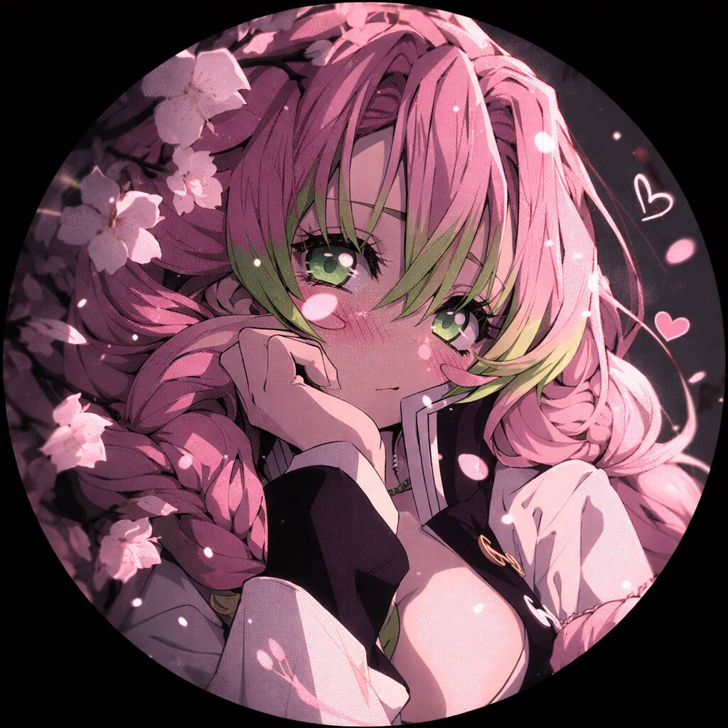 Demon Slayer pfp Profile Picture Mitsuri Kanroji Love Hashira