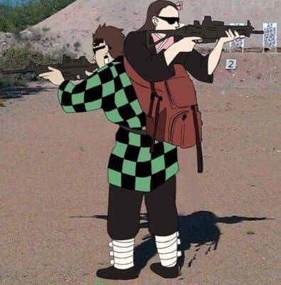 Demon Slayer pfp Profile Picture Tanjiro and Nezuko Tactical