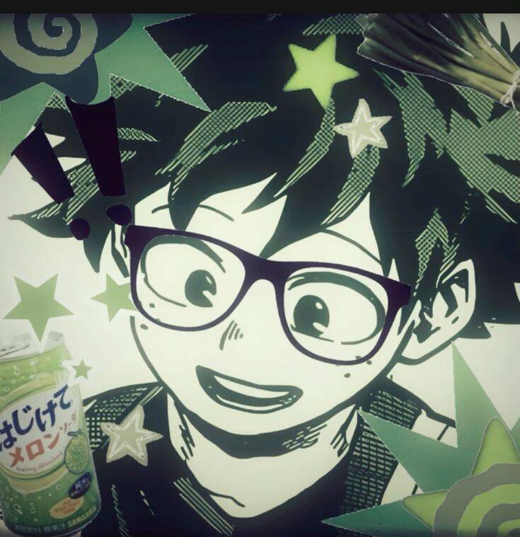 Deku pfp Profile Picture Manga Style with Glasses