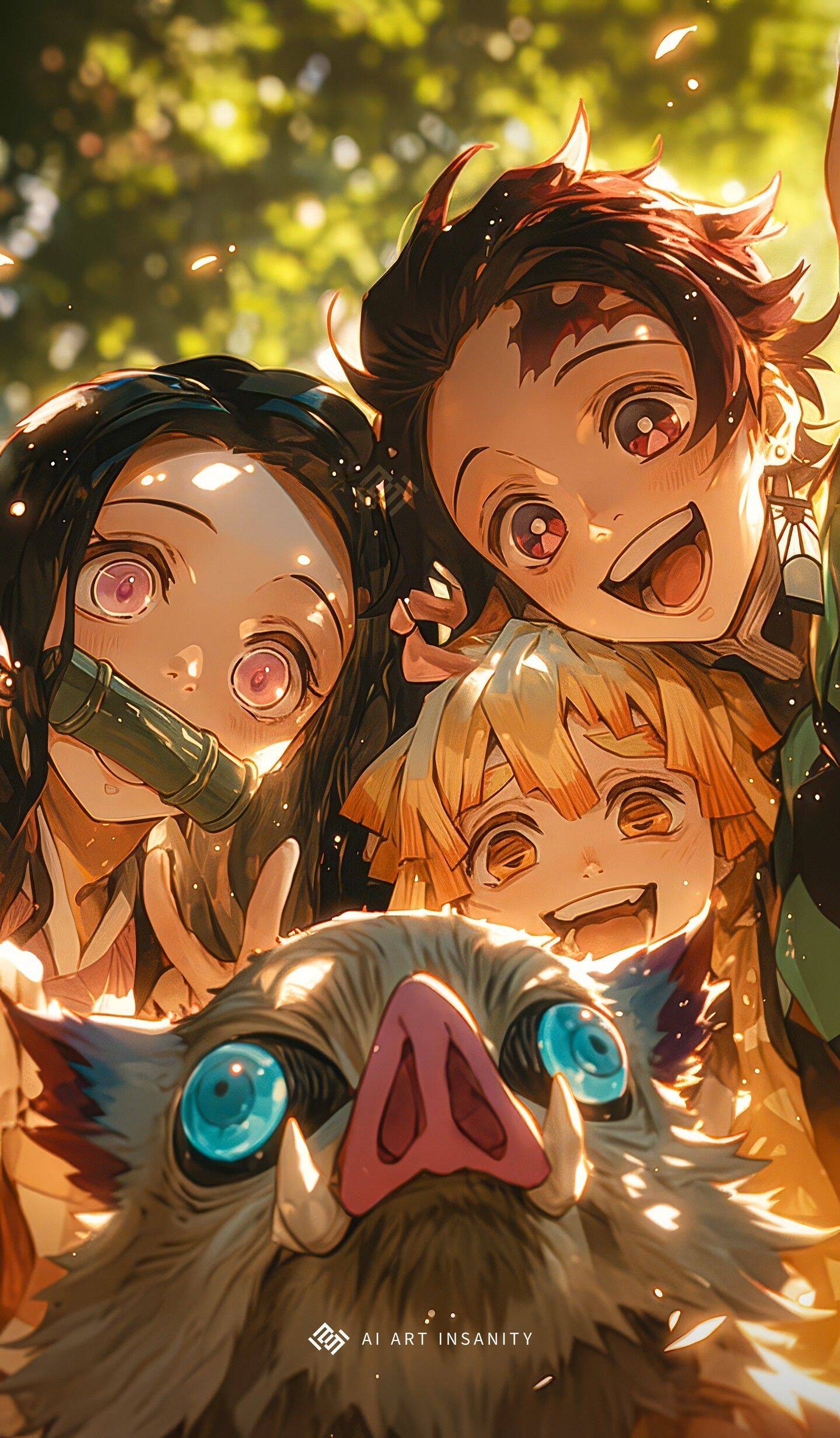 Demon Slayer pfp Profile Picture Tanjiro Nezuko Zenitsu Inosuke Group