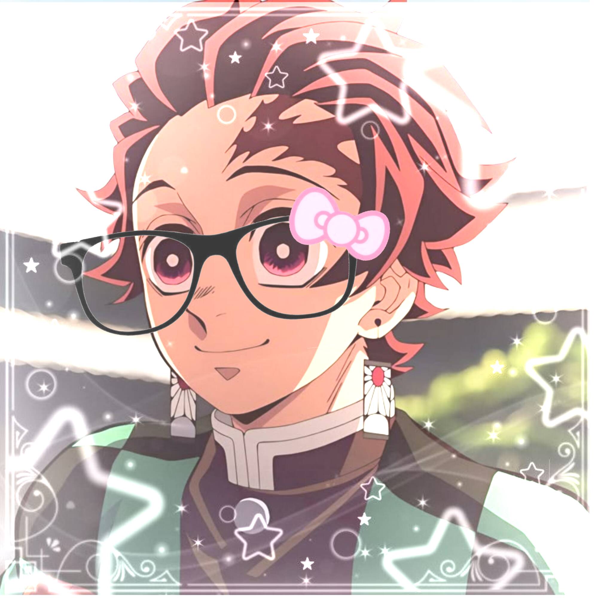 Demon Slayer pfp Profile Picture Tanjiro with Glasses