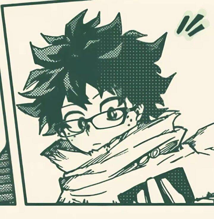 Deku pfp Profile Picture Manga Style with Glasses