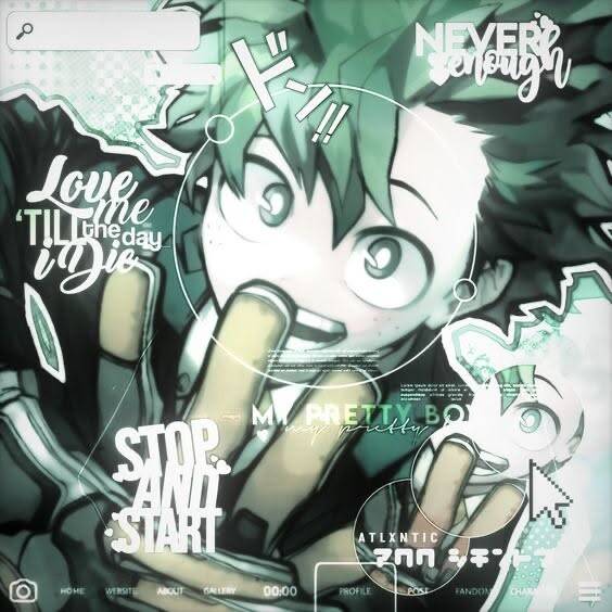 Deku pfp Profile Picture Aesthetic Green Anime